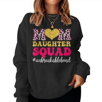 Mom Daughter Squad Leopard Mommy Mama Women Sweatshirt | Mazezy