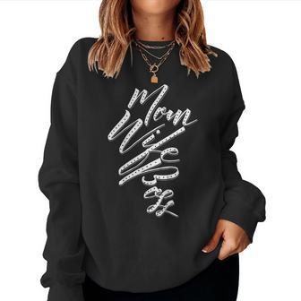 Mom Wife Boss - Perfect Gif Women Sweatshirt | Mazezy