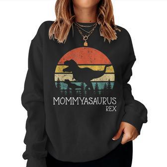 Mommysaurus Dinosaur Birthday Mom Dino Sweatshirt | Mazezy
