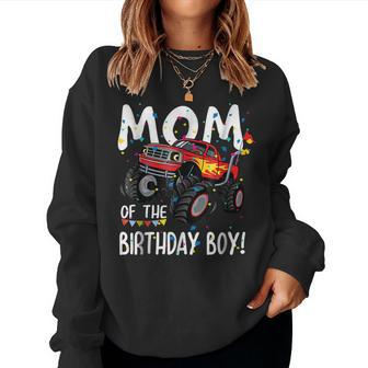 Monster Truck Party Mom Of Birthday Boy Shirt Sweatshirt | Mazezy