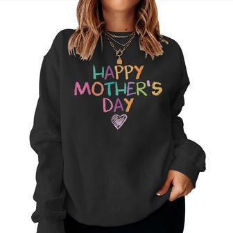 Mothers Day For Kids Boys Toddler Girls | Happy Mothers Day Women Crewneck Graphic Sweatshirt - Thegiftio UK