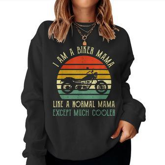 Motorcycle Biker Mama Rider Riding Motorbike Women Sweatshirt | Mazezy