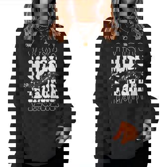 Music Teacher Teacher Life Love Music With Teacher Women Sweatshirt | Mazezy