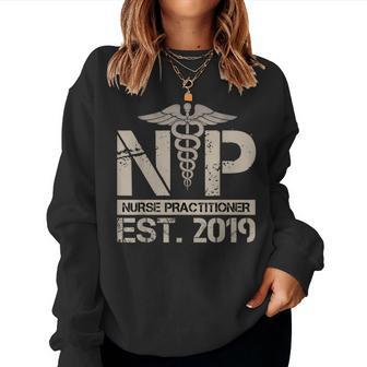 Np Nurse Practitioner Graduation Nursing Day Women Sweatshirt | Mazezy