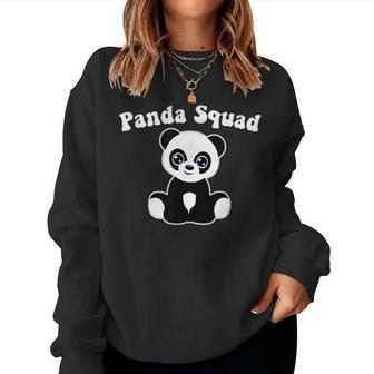 Panda Squad Cute Panda Lover Toddlers Girls Boys Kids Women Sweatshirt | Mazezy