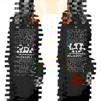 Para Professional Teacher Paraeducator Special Education Women Sweatshirt | Mazezy