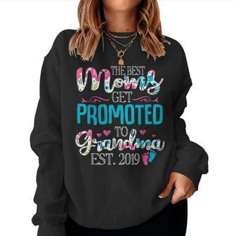 Promoted To Grandma Est 2019 New Grandma Mothes Day Women Sweatshirt | Mazezy
