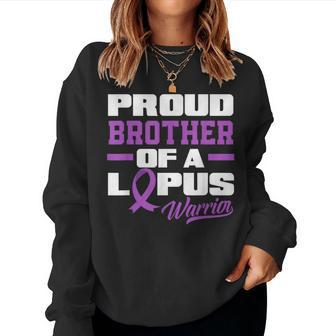 Proud Brother Of A Lupus Warrior Sister Lupus Awareness Women Sweatshirt | Mazezy