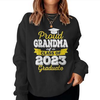 Proud Grandma Of A Class Of 2023 Graduate - Graduation 2023 Women Crewneck Graphic Sweatshirt - Seseable