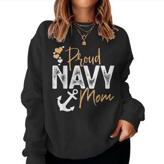 Proud Navy Mom Strong Navy Officers Mom Women Sweatshirt | Mazezy