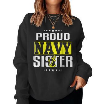 Proud Navy Sister For Us Army Proud Sis Women Sweatshirt | Mazezy