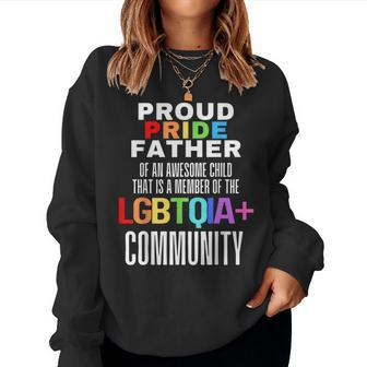 Proud Pride Father I Love My Daughter Girl Dad Lesbian Lgbtq Women Sweatshirt | Mazezy