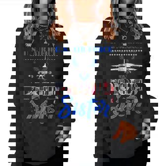 Proud Sister Us Air Force Stars Air Force Family Women Sweatshirt | Mazezy