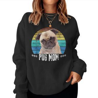Pug Mom Mama Women Sweatshirt | Mazezy