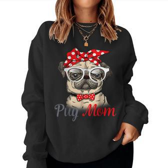 Pug Mom Pug Women Sweatshirt | Mazezy