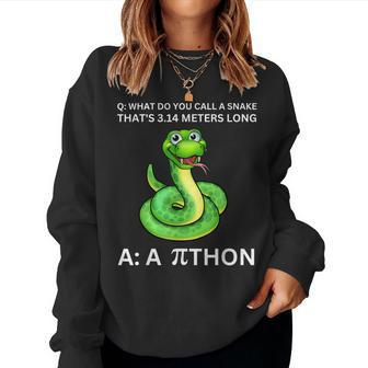Python Pithon Pi Day Mathematic Math Teacher Women Men Kids Sweatshirt | Mazezy