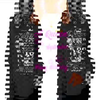 Womens Queen Was Born In September 1969 50Th Birthday Sweatshirt | Mazezy