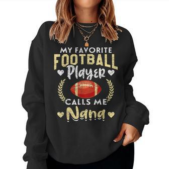 Retired Football Player Grandma Nana American Football Women Sweatshirt | Mazezy