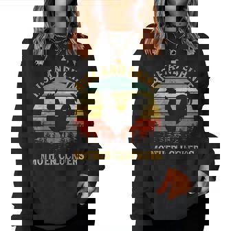 Rise And Shine Mother Cluckers Funny Chicken Women Crewneck Graphic Sweatshirt | Seseable CA