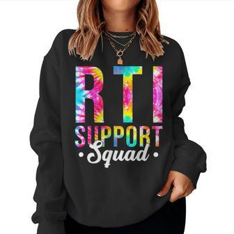 Rti Support Squad Intervention Teacher Reading Writing Math Women Sweatshirt | Mazezy