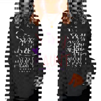 Sassy Like My Aunt Niece Nephew Mothers Day Women Crewneck Graphic Sweatshirt - Thegiftio