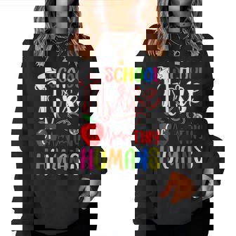 School Nurse Of Tiny Humans Nurse Week 2023 Women Sweatshirt | Mazezy
