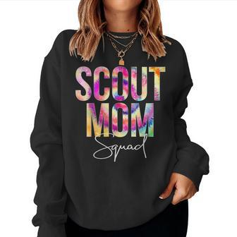 Scout Mom Squad Tie Dye Back To School Women Appreciation Women Sweatshirt | Mazezy CA