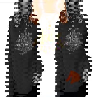 Seattle City Skyline Graphic For Men Women Boys Girls Women Sweatshirt | Mazezy