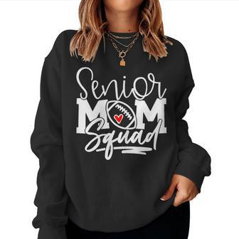 Senior Football Mom Squad Group Football Mom Women Sweatshirt | Mazezy AU