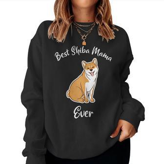 Womens Shiba Mom Best Shiba Inu Mama Shiba Lover Women Sweatshirt | Mazezy