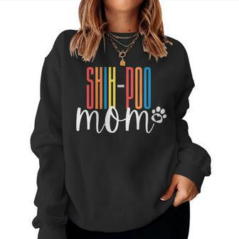 Womens Shih-Poo Doodle Mom Shi-Poo Mama Shih-Poo Women Sweatshirt | Mazezy