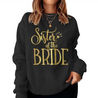 Sister Of The Bride Wedding Party Groom Women Sweatshirt | Mazezy