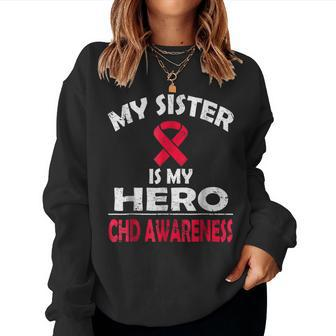My Sister Is My Hero Chd Awareness T Sweatshirt | Mazezy
