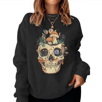 Skull Mushroom Junenth Skeleton Black History African Women Sweatshirt | Mazezy
