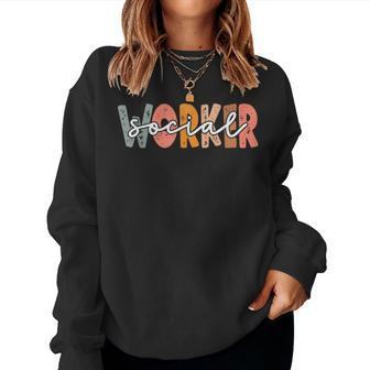 Social Worker Appreciation Month For Women Women Sweatshirt | Mazezy