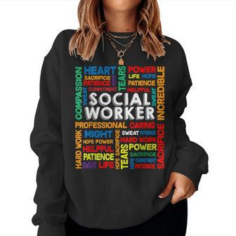 Social Worker School Social Worker Men Women Women Sweatshirt | Mazezy