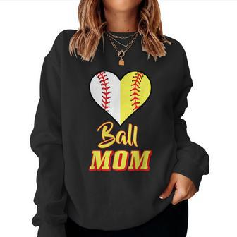 Softball Baseball Mom Sport Outfit Shirt Women Sweatshirt | Mazezy