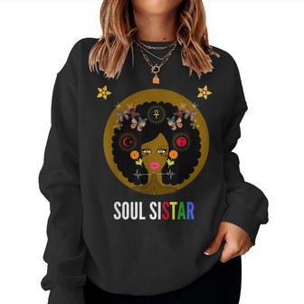 Soul Sister Sistar Black Girl Magic Melanin Women Sweatshirt | Mazezy CA