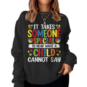 Sped Special Education Autism Paraprofessional Teacher Women Crewneck Graphic Sweatshirt - Seseable
