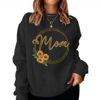 Sunflower Graphic For Mom Women Sweatshirt | Mazezy
