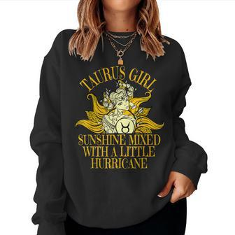 Taurus Girl April & May Cute Birthday For Women Girls Women Sweatshirt | Mazezy