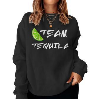 Team Tequila Lime Lemon Cocktail Squad Drink Group Women Sweatshirt | Mazezy