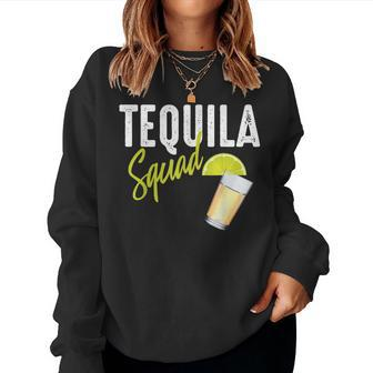 Tequila Squad Cute Margarita Fan Cinco De Mayo Women Sweatshirt | Mazezy