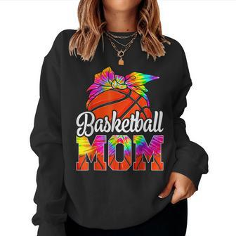 Tie Dye Basketball Mom Basketball Mama Sport Mothers Day Women Crewneck Graphic Sweatshirt - Thegiftio UK