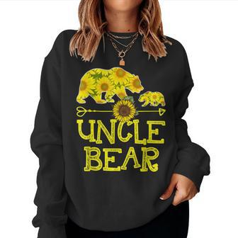 Uncle Bear Sunflower Mother Father Women Sweatshirt | Mazezy