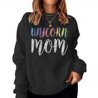 Womens Unicorn Mom Tshirt Women Sweatshirt | Mazezy