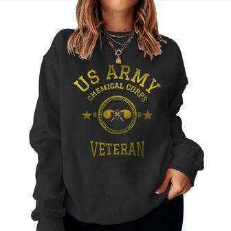 Us Army Chemical Corps Retired Veteran Military Vintage Women Sweatshirt | Mazezy