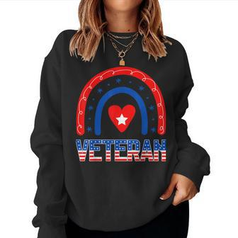 Veterans Day Veteran Appreciation Respect Honor Mom Dad Vets V7 Women Crewneck Graphic Sweatshirt - Seseable