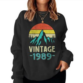 Vintage 1989 30Th Birthday Idea Men Women Sweatshirt | Mazezy
