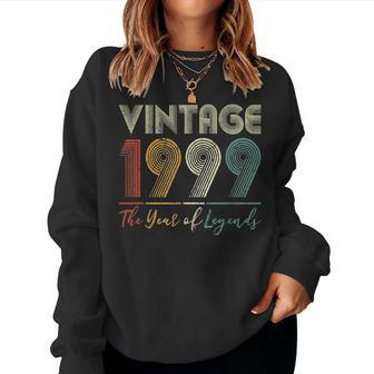 Vintage 1999 22Thbirthday Gift Ideas Men Women Him Her Women Crewneck Graphic Sweatshirt - Seseable